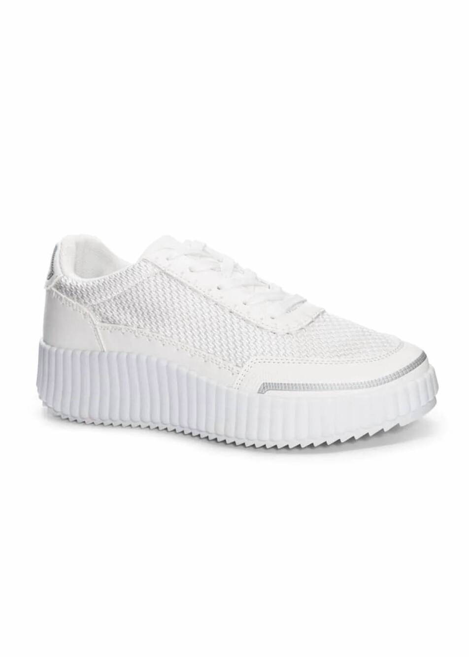 NEW KRISTIN CAVALLARI FOR CHINESE LAUNDRY women's mesh platform sneaker in white